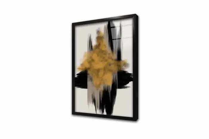 Siyah Hardal Modern | Kanvas Tablo | Cam Tablo | Mdf Tablo | B33187 - Görsel 3