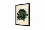 Yeşil Soyut Line Art İkili Kanvas Tablo | Cam Tablo | Mdf Tablo Seti | B33216 - Görsel 8