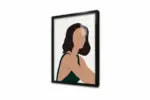 Line Art Kadın Yüzü | Kanvas Tablo | Cam Tablo | Mdf Tablo | B33225 - Görsel 7