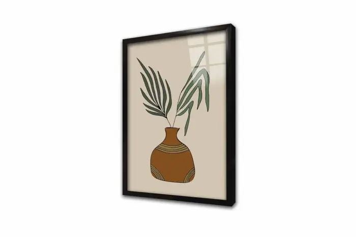 Modern Sulu Boya Çiçek | Kanvas Tablo | Cam Tablo | Mdf Tablo | B33242 - Görsel 3