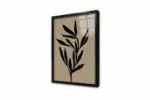 Siyah Krem Bitki | Kanvas Tablo | Cam Tablo | Mdf Tablo | B33275 - Görsel 3