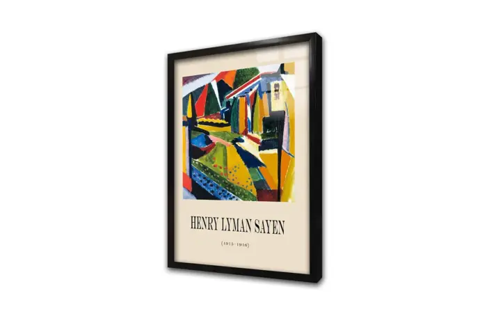 Henry Lyman Sayen Modern Manzara Eserleri Üçlü Kanvas Tablo | Cam Tablo | Mdf Tablo Seti | B33371 - Görsel 7