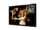 Tablosan Adalet Tanrıçası Ve Dünya Haritası | Kanvas Tablo | Cam Tablo | Mdf Tablo | B33396 - Görsel 4