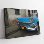 Kübada Mavi Klasik Araba | Kanvas Tablo | Cam Tablo | Mdf Tablo | A01005