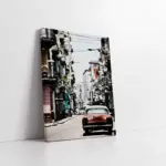 Kübada Kırmızı Klasik Araba | Kanvas Tablo | Cam Tablo | Mdf Tablo | A01007