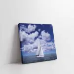 Sakin Denizde Yelkenli | Kanvas Tablo | Cam Tablo | Mdf Tablo | A01026