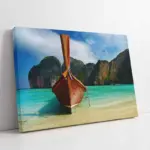 Deniz Kıyısında Gondol | Kanvas Tablo | Cam Tablo | Mdf Tablo | A01031