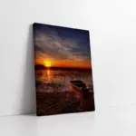 Göl Kenarında Sandal | Kanvas Tablo | Cam Tablo | Mdf Tablo | A01032