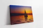 Gün Batımında Yelkenli | Kanvas Tablo | Cam Tablo | Mdf Tablo | A01036