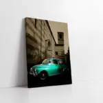 Kübada Yeşil Klasik Araba | Kanvas Tablo | Cam Tablo | Mdf Tablo | A01067