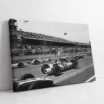 Yarışan Klasik Spor Araba | Kanvas Tablo | Cam Tablo | Mdf Tablo | A01125