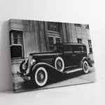 Siyah Klasik Araba | Kanvas Tablo | Cam Tablo | Mdf Tablo | A01129