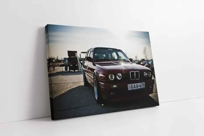 Kırmızı Bmw | Kanvas Tablo | Cam Tablo | Mdf Tablo | A01142 - Görsel 1