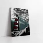 Yeşil Klasik Araba | Kanvas Tablo | Cam Tablo | Mdf Tablo | A01154