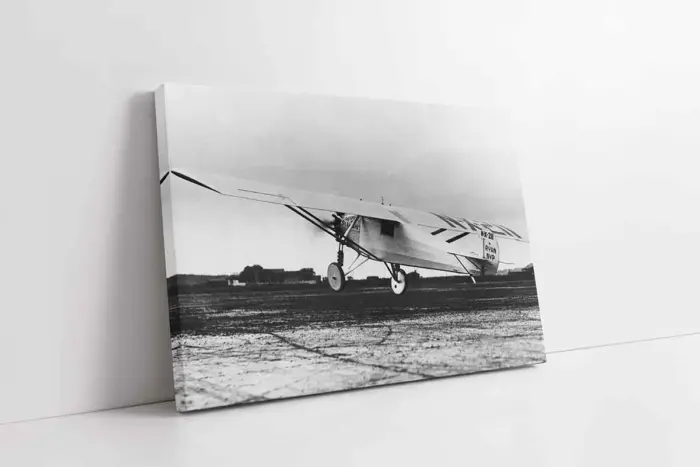 Charles Lindbergh Atlantiki Geçerken | Kanvas Tablo | Cam Tablo | Mdf Tablo | A01184 - Görsel 1
