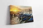 İskelede Gondollar | Kanvas Tablo | Cam Tablo | Mdf Tablo | A01194