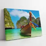 Kıyıda Gondol | Kanvas Tablo | Cam Tablo | Mdf Tablo | A01195