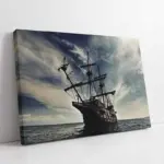 Deniz Açılan Kalyon | Kanvas Tablo | Cam Tablo | Mdf Tablo | A01196