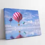 Gökyüzünde Renkli Balonlar | Kanvas Tablo | Cam Tablo | Mdf Tablo | A01198