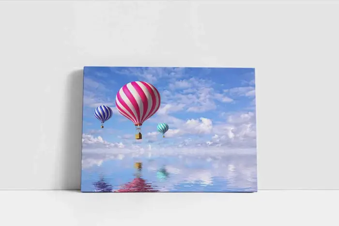 Gökyüzünde Renkli Balonlar | Kanvas Tablo | Cam Tablo | Mdf Tablo | A01198 - Görsel 2