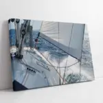 Dalgalı Denizde Yelkenli | Kanvas Tablo | Cam Tablo | Mdf Tablo | A01207