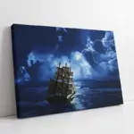 Fırtınalı Denizde Kalyon | Kanvas Tablo | Cam Tablo | Mdf Tablo | A01209