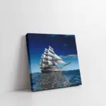 Sakin Denizde Kalyon | Kanvas Tablo | Cam Tablo | Mdf Tablo | A01210