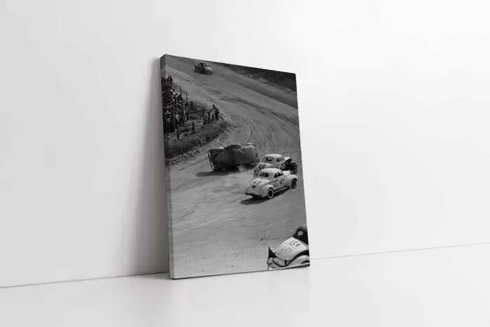 Eski Araba Yarışları | Kanvas Tablo | Cam Tablo | Mdf Tablo | A01228 - Görsel 1