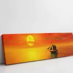 Gün Batımında Yelkenli | Kanvas Tablo | Cam Tablo | Mdf Tablo | A01230