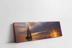Gün Batımında Yelkenli | Kanvas Tablo | Cam Tablo | Mdf Tablo | A01232