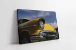 Sarı Klasik Araba | Kanvas Tablo | Cam Tablo | Mdf Tablo | A01247