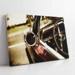 Yakın Çekim Klasik Araba | Kanvas Tablo | Cam Tablo | Mdf Tablo | A01250