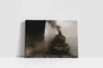 Hareket Eden Buharlı Tren | Kanvas Tablo | Cam Tablo | Mdf Tablo | A01265 - Görsel 2