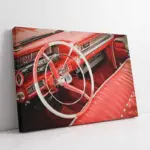 Klasik Araba İç Görünümü | Kanvas Tablo | Cam Tablo | Mdf Tablo | A01287