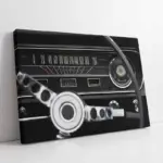 Klasik Araba Direksiyon | Kanvas Tablo | Cam Tablo | Mdf Tablo | A01295