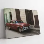 Kübada Kahverengi Klasik Araba | Kanvas Tablo | Cam Tablo | Mdf Tablo | A01304