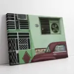 Kübada Kırmızı Araba | Kanvas Tablo | Cam Tablo | Mdf Tablo | A01305