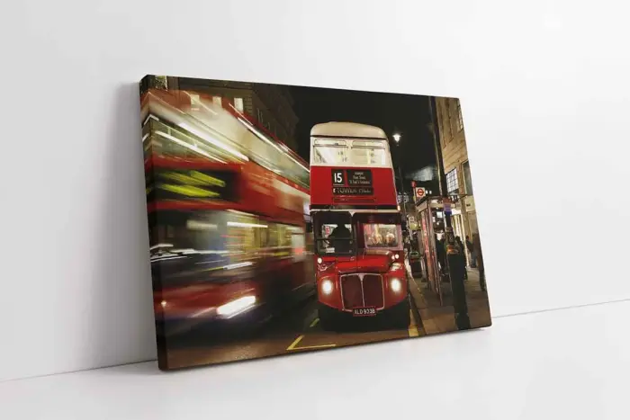 Londra Kırmızı Otobüs | Kanvas Tablo | Cam Tablo | Mdf Tablo | A01306 - Görsel 1