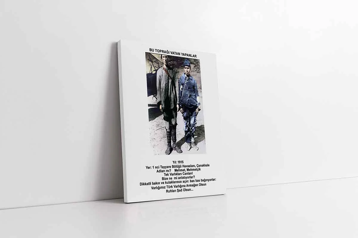 KA02001-10 Çanakkale Askerleri | Kanvas Tablo | Cam Tablo | Mdf Tablo | A02001 - Görsel 1