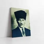 Kalpaklı Atatürk | Kanvas Tablo | Cam Tablo | Mdf Tablo | A02005