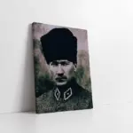 Kalpaklı Atatürk | Kanvas Tablo | Cam Tablo | Mdf Tablo | A02006