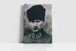 Kalpaklı Atatürk | Kanvas Tablo | Cam Tablo | Mdf Tablo | A02006 - Görsel 2