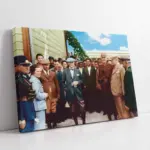 Atatürk İnceleme Yaparken | Kanvas Tablo | Cam Tablo | Mdf Tablo | A02013