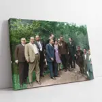 Atatürk Kurmaylarıyla Arazide | Kanvas Tablo | Cam Tablo | Mdf Tablo | A02017