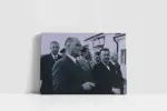 Atatürk Tcdd Önünde | Kanvas Tablo | Cam Tablo | Mdf Tablo | A02043 - Görsel 2