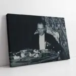 Keskin Bakışlı Atatürk | Kanvas Tablo | Cam Tablo | Mdf Tablo | A02045