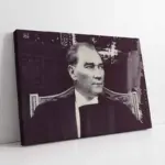 Atatürk Otururken | Kanvas Tablo | Cam Tablo | Mdf Tablo | A02053