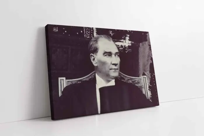 Atatürk Otururken | Kanvas Tablo | Cam Tablo | Mdf Tablo | A02053 - Görsel 1