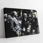 Atatürk Arkadaşlarıyla Sohbet Ederken | Kanvas Tablo | Cam Tablo | Mdf Tablo | A02055