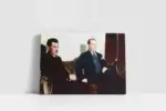 Atatürk Misafiriyle Otururken | Kanvas Tablo | Cam Tablo | Mdf Tablo | A02057 - Görsel 2